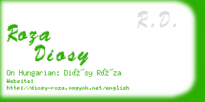 roza diosy business card